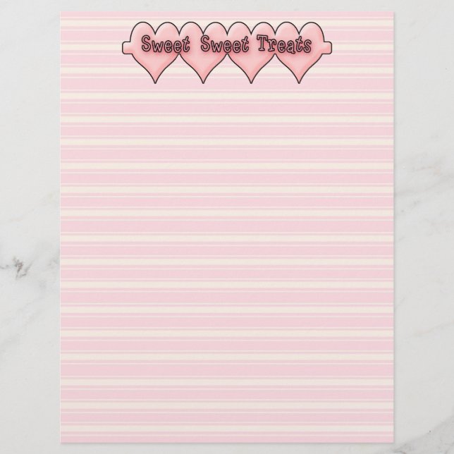 Sweet Sweet Treats Recipe Paper (Front)