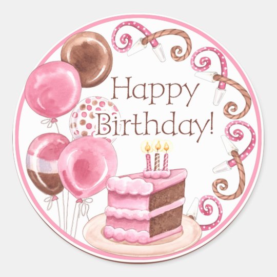 sweet sweets happy birthday sticker zazzlecom