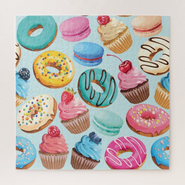Sweet Sweets: Pattern of Delight. Jigsaw Puzzle (Vertical)
