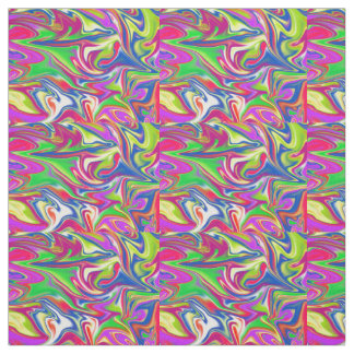 "Sweet Swirls: The Bubblegum Marble Delight" Fabric
