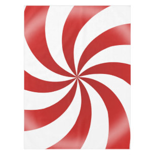 Sweet Tablecloth Peppermint Candy