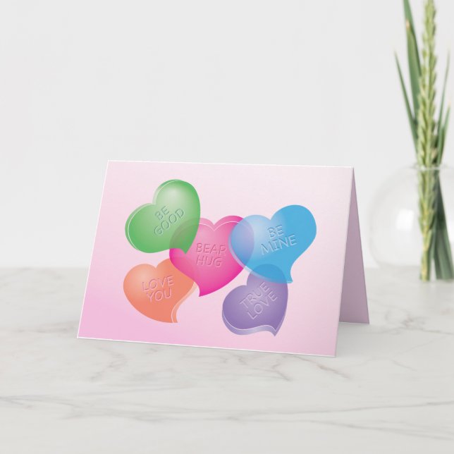 Sweet Talk Hearts Holiday Card (Front)
