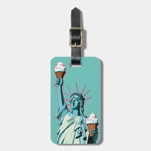 sweet taste of free ice cream   poster luggage tag