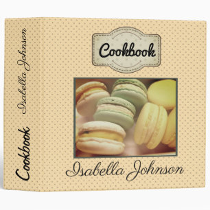 Sweet tasty macaroons delicious dessert cakes reci 3 ring binder