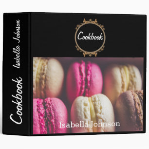 Sweet tasty macaroons delicious dessert cakes reci 3 ring binder