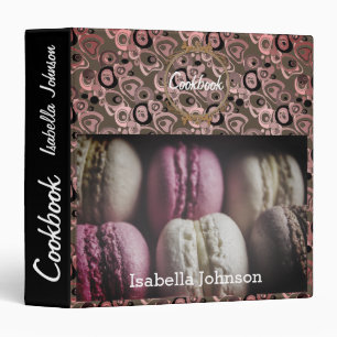 Sweet tasty macaroons delicious dessert cakes reci 3 ring binder