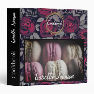 Sweet tasty macaroons delicious dessert cakes reci 3 ring binder