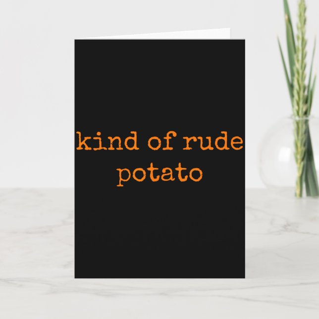 Sweet Tato And Kind Of Rude Tato Cute Couples - Pa Card (Front)