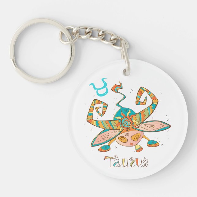 Sweet Taurus Bull Keychain (Front)