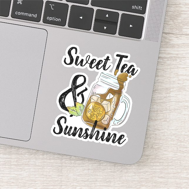 Sweet Tea and Sunshine Sticker (Detail)