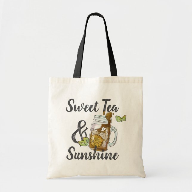 Sweet Tea and Sunshine Tote Bag (Front)
