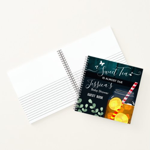 Sweet Tea Baby Shower Party Guest Book