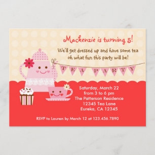 Sweet Tea Birthday Party Invitation