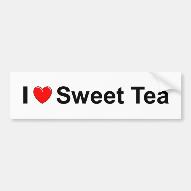 Sweet Tea Bumper Sticker (Front)