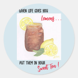 Sweet Tea Classic Round Sticker