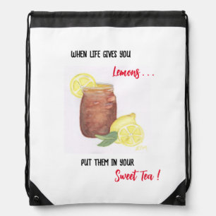 Sweet Tea Drawstring Bag