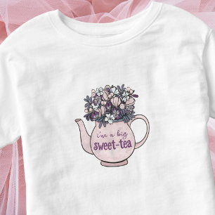 Sweet Tea Floral Teapot Sweetie Toddler T-shirt