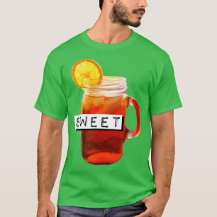 sweet tea ice black tea lemon wedge drink and food T-Shirt