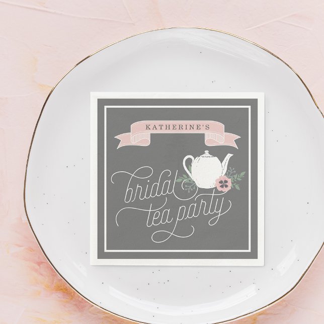 Sweet Tea | Personalized Bridal Tea Party Paper Napkins (Creator Uploaded)