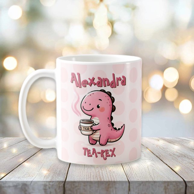 Sweet Tea-Rex Personalized Dinosaur Animal Pun  Coffee Mug (Sweet Tea-Rex Personalized Dinosaur Animal Pun Mug)