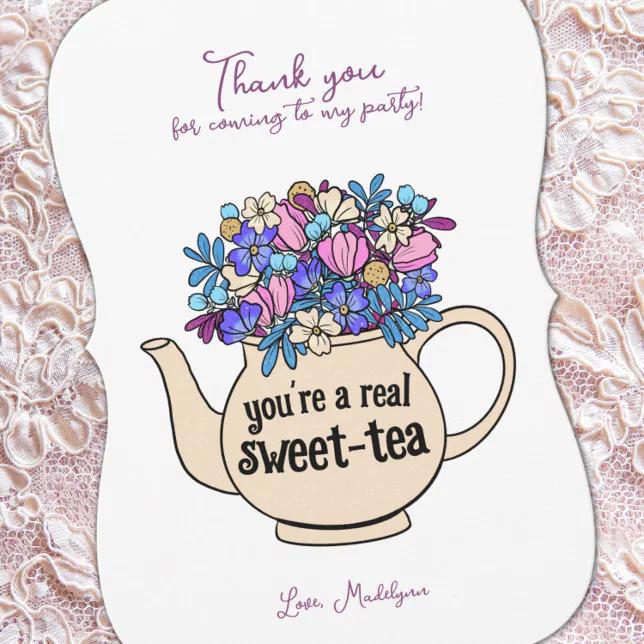 Sweet Tea Thank You Card | Zazzle