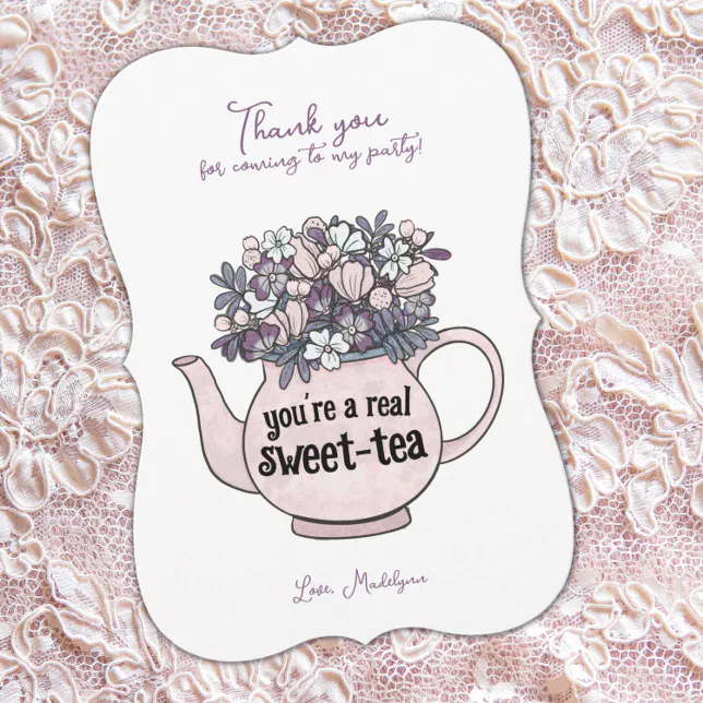 Sweet Tea Thank You Card | Zazzle