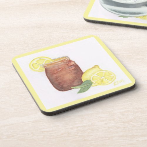 Sweet Tea with Lemons Beverage Coaster