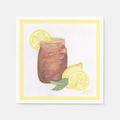 Sweet Tea with Lemons Napkins