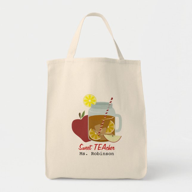 Sweet TEAcher Tote Bag (Front)