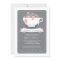 Sweet Teacup & Pink Floral Baby Shower Invitation