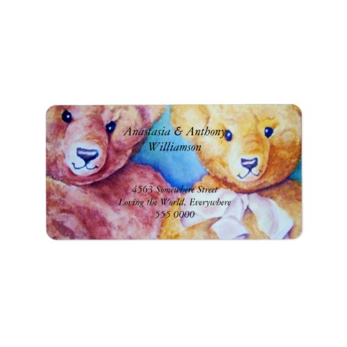 Sweet Teddy Bear ADDRESS Label