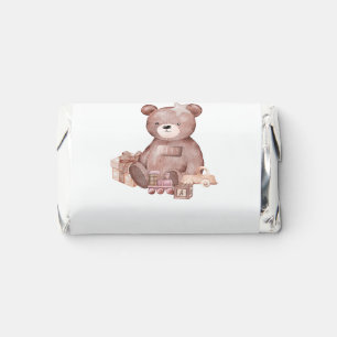 Sweet Teddy Bear Baby Shower Chocolate Favor