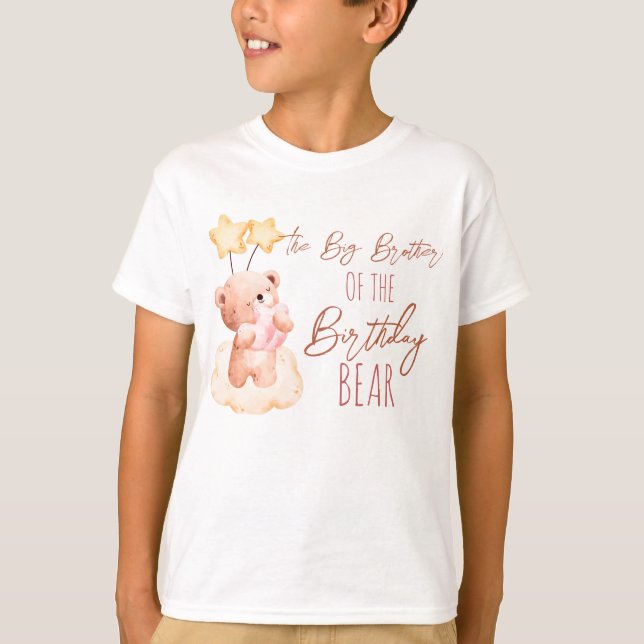  Sweet teddy bear birthday party personalized team T-Shirt (Front)