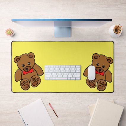 Sweet Teddy Bear Desk Mat