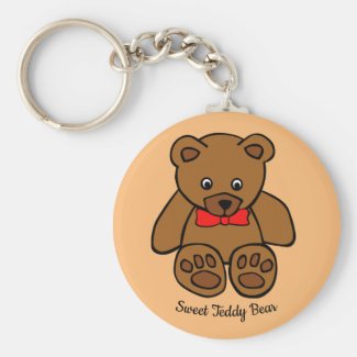 Sweet Teddy Bear Keychain