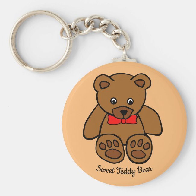 Sweet Teddy Bear Keychain