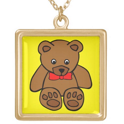 Sweet Teddy Bear Necklace