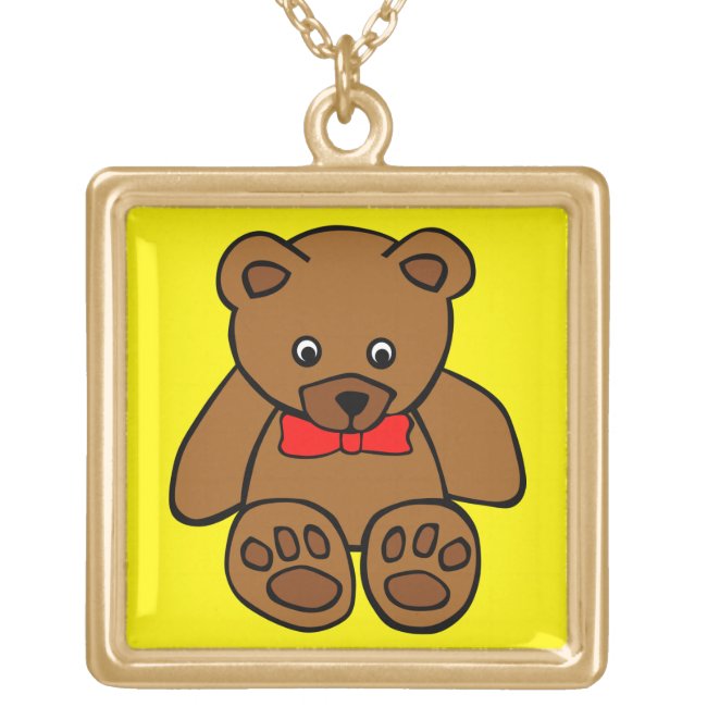 Sweet Teddy Bear Necklace