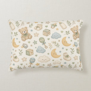 Sweet Teddy Bear Nursery Accent Pillow Gender N