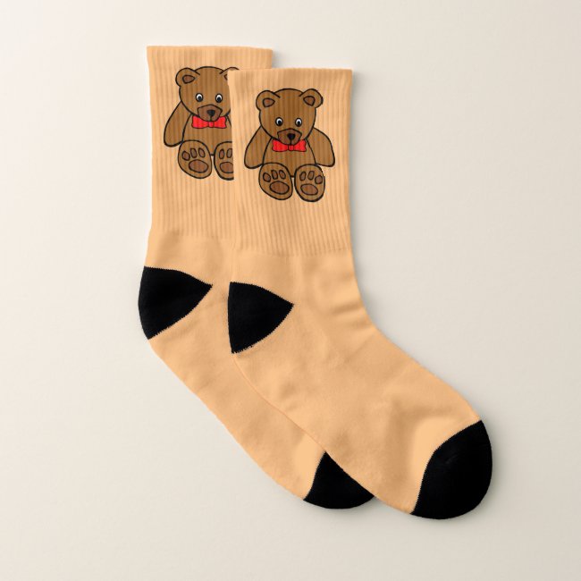 Sweet Teddy Bear Socks
