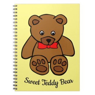 Sweet Teddy Bear Spiral Notebook