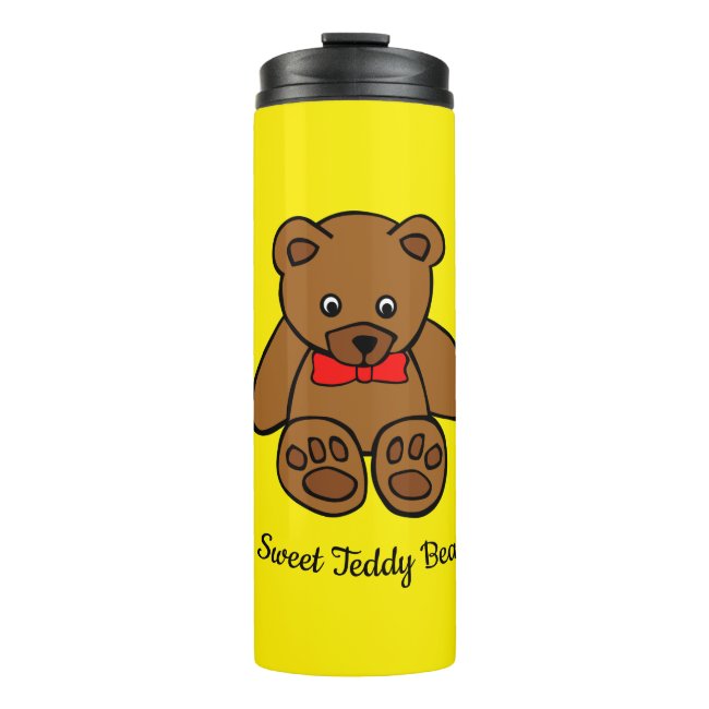 Sweet Teddy Bear Thermal Tumbler