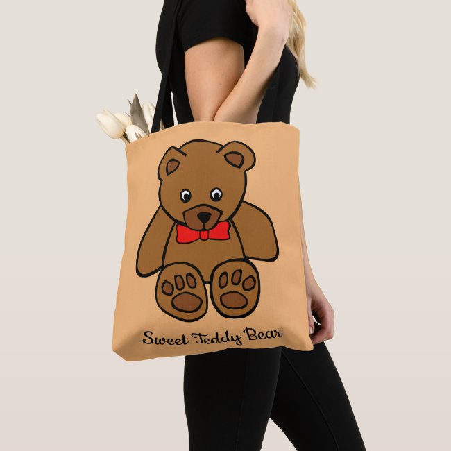 Sweet Teddy Bear Tote Bag