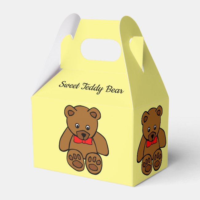 Sweet Teddy Bears Favor Box