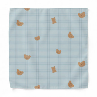 Sweet Teddy Bears Seamless Pattern – Cute Baby Bandana