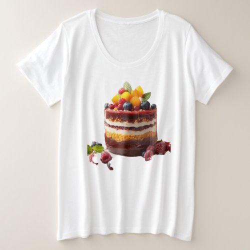 Sweet Temptation Dessert Printed Womens T_Shirt