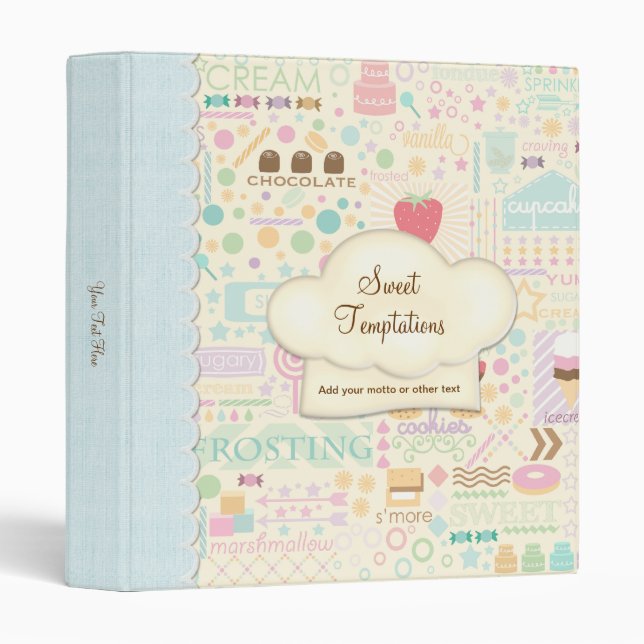 Sweet Temptations Bakery Boutique Binder (Front/Spine)