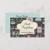 Sweet Temptations Bakery Boutique Business Card (Front/Back)