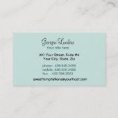 Sweet Temptations Bakery Boutique Business Card (Back)