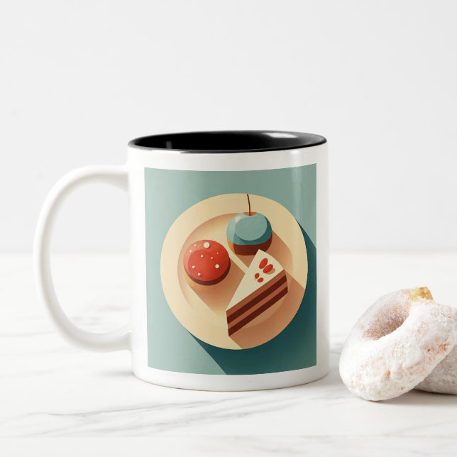 Sweet Temptations Two-Tone Coffee Mug (With Donut)